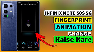 How To Change Fingerprint Animation In Infinix Note 50S 5G | Fingerprint Animation setting Infinix