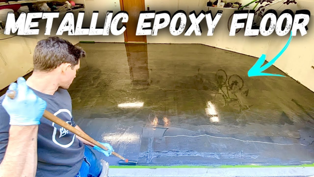 EPOXY GARAGE FLOOR // DIY Epoxy Flooring Tutorial 