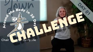 Chair Yoga - Around The Body Challenge Day 1 - Neck and Shoulders - 30 Minutes Seated