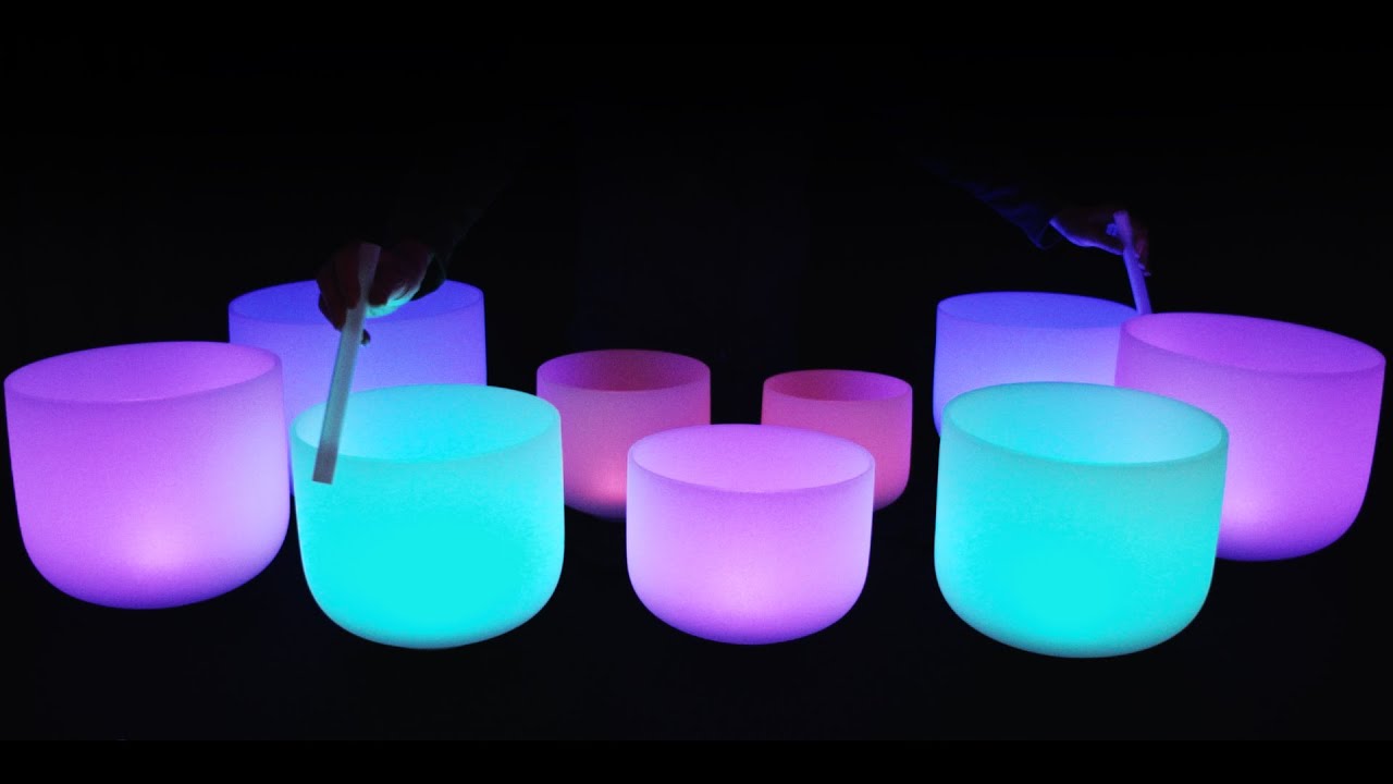 Heart Chakra Healing Crystal Bowls Sound Bath 432Hz - YouTube