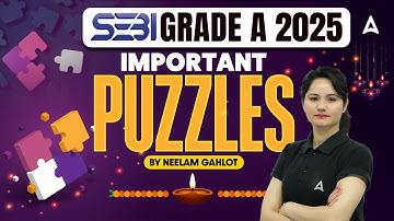 SEBI Grade A Reasoning Puzzles Practice | Most Expected Questions | By Neelam Gahlot