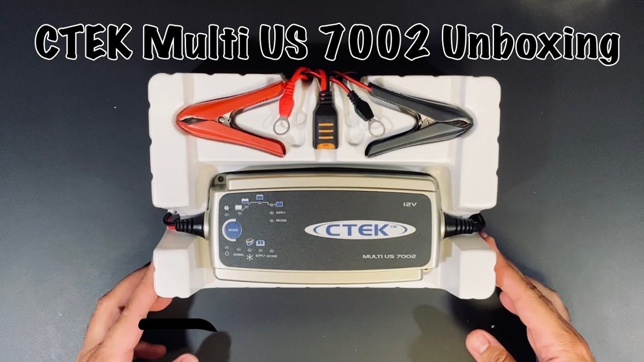 CTEK Multi US 7002 Battery Charger Unboxing - YouTube