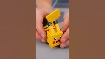 Minecraft + Pokémon = EPIC! Watch Us Build Amazing Pokémon on a Crafting Table! #Shorts