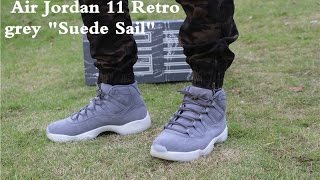 jordan 11 retro pinnacle grey suede