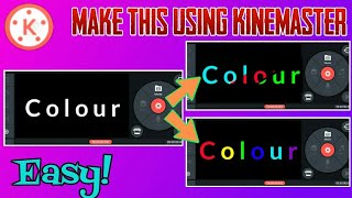 2 Simple tricks for Color Gradient Text in Kinemaster | GrimTorials