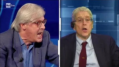 Il dibattito tra Sgarbi, Giordano, Furfaro e Giuli...
