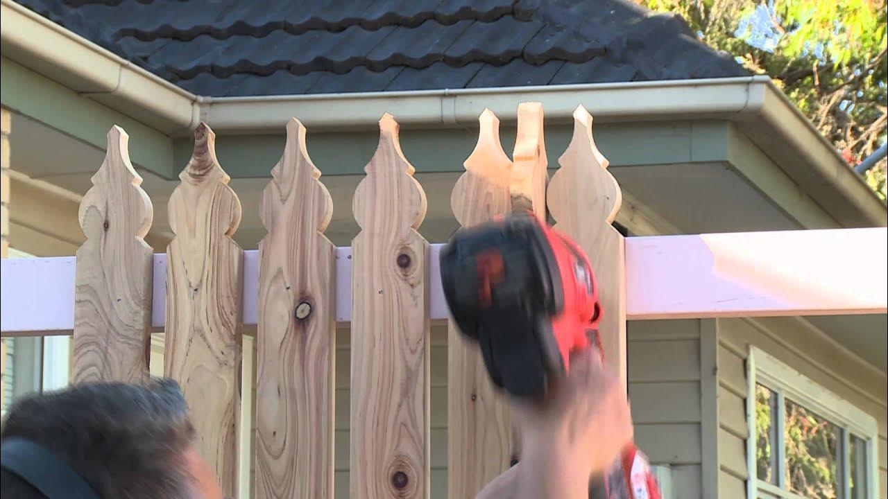How To Install Pickets For A Picket Fence DIY At Bunnings YouTube