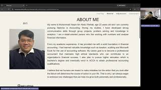 Information Final Project 30% E portfolio Presentation- Skills Enhancement News