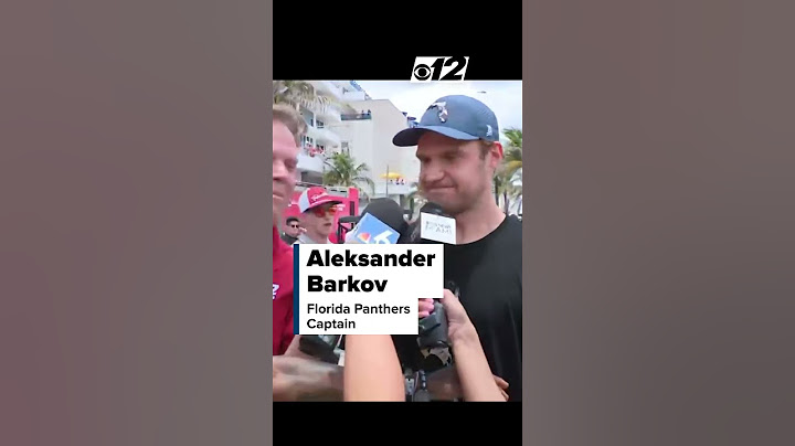 Florida Panthers' captain Aleksander Barkov knows what he's doing with the Stanley Cup