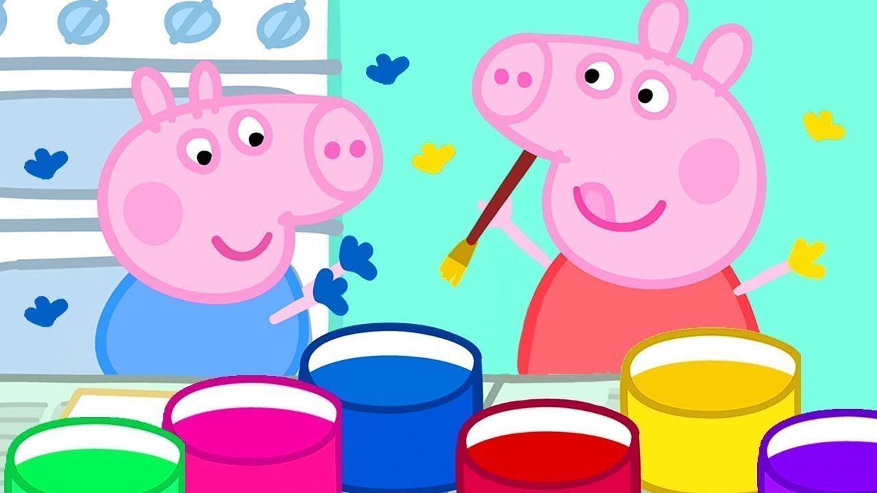 ⁣Świnka Peppa | Malowanie Rękoma I Ziemniakami | Bajki Po Polsku | Peppa po Polsku