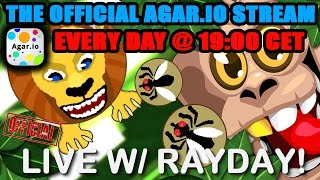 The OFFICIAL Daily Agar.io Live Stream with RayDay!