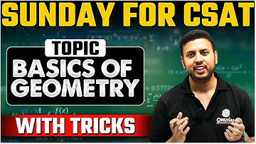 UPSC CSAT - BASICS of GEOMETRY | UPSC 2025-26 | Short Tricks | OnlyIAS CSAT