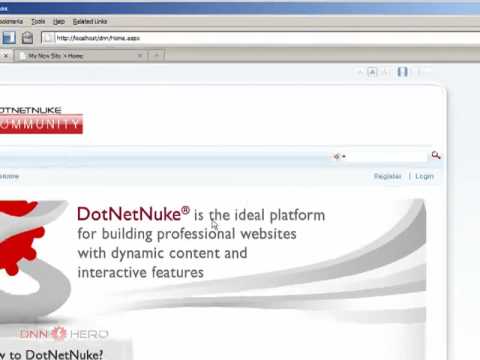 DotNetNuke DNN Tutorial - How to create portals - Video #15