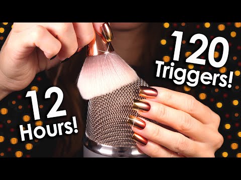 [ASMR] 120+ Triggers over 12 hours! (NO TALKING) Deep relaxing & sleep sounds 😴 MOST REQUESTED