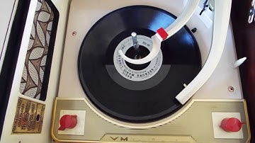 Voice of Music 4 speed automatic record player playing a 16 RPM record