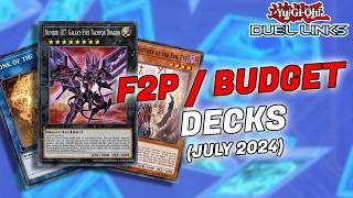 5 F2P/BUDGET DECKS - JULY 2024 (duel links)