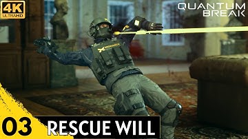 Quantum Break PC Walkthrough Gameplay Part 3 - Rescue Will | Library Chase | Get into The Library