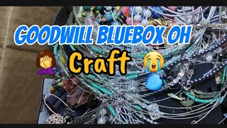 Goodwill Bluebox OH A whole lot of craft, a Brighton necklace, and one small piece of 14K gold .