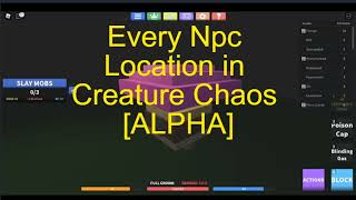 Creature Chaos [ALPHA] Every Creature spawn/Time Stamps