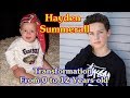 Hayden Summerall transformation from newborn to 12 years old