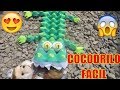 COMO HACER UN COCODRILO PASO A PASO idea caimán dinosaurio ( MANUALIDADES) -#1