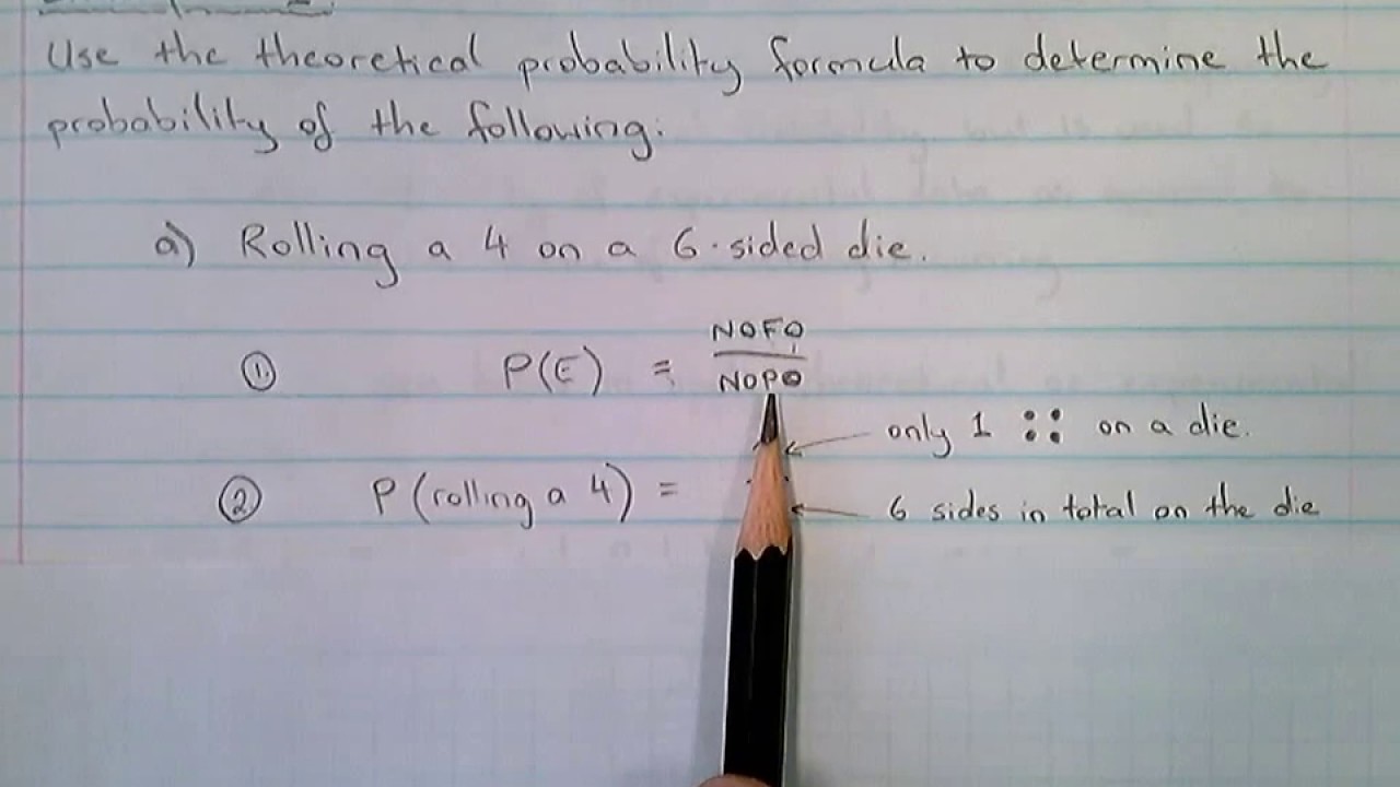 Theoretical Probability - Example 1. - YouTube