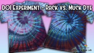 Tie Dye Experiment :  Muck vs. Rack Ice Dyeing With Dye Over The Ice (DOI)