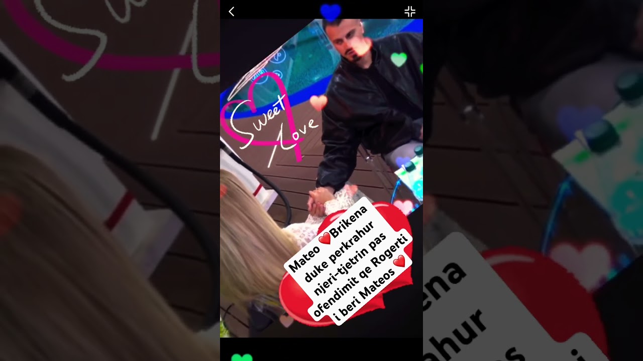 Mateo ❤️Brikena Duke Shtrenguar Duart Me Njeri Tjetrin ❤️ #shqip #kosova #shorts #topchannel #bbv5