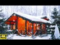 🏡House In Snow Forest - Winter Relaxing Piano Music - Deep Sleep Music - Meditation Study Yoga Music