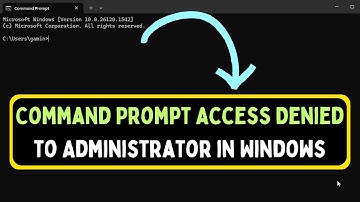 How to Fix Command Prompt Access Denied to Administrator in Windows 11