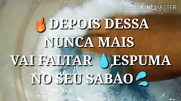Como se chama o produto que faz o sabão espumar?