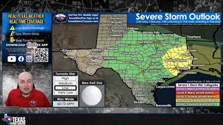 Texas Severe Weather Update: Hail, Wind &amp; Tornado Risk Saturday