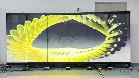 JR VISUAL StarLink P2.5mm transparent LED poster 6pcs 1x2.4m size #ledfilm #transparent #ledposter