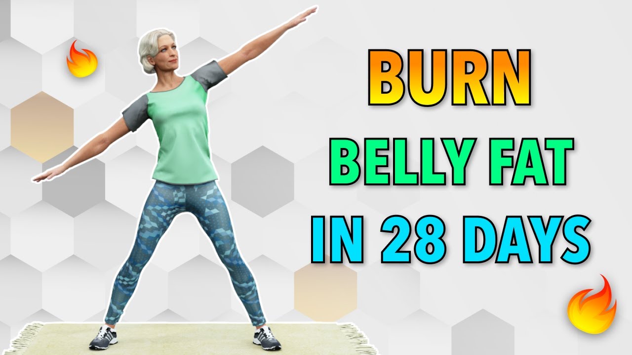 28DAY BELLY FAT BURNER EXERCISE FOR SENIORS YouTube