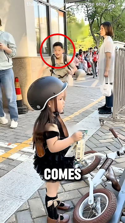 Cute little sister came to pick her brother🥰🥰