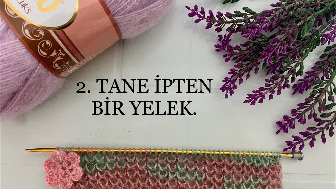 2 ÇİLE YÜNDEN BİR YELEK 👌💚En Kolay Yelek yapımı
