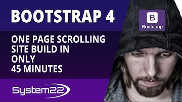 Bootstrap 4 One Page Scrolling Site Build In 45 Minutes