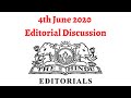 4 June 2020 - The Hindu Editorial Discussion (Free Power to Farmers, G7 to G11, Parliament Inactive)