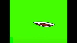 Анимация рта на зелёном фоне