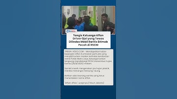 Tangis Keluarga Affan Pecah saat Jemput Jenazah Driver Ojol Korban Rantis Polisi Tiba di RSCM