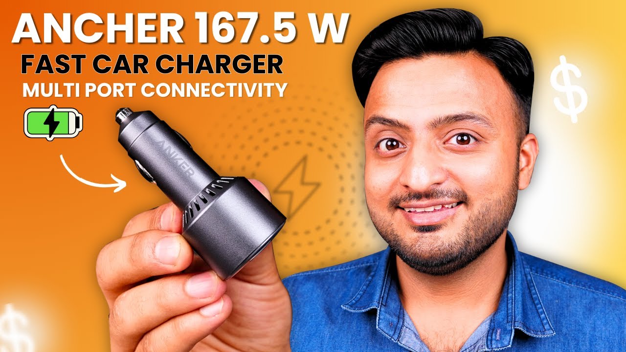 Game-Changer for Road Trips: Anker 167.5W Fast Car Charger with Multi-Port Magic!🔥