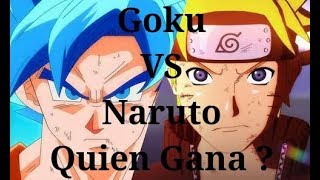 Goku vs Naruto ¿Quién gana en un combate? / Anime