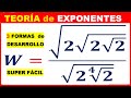 TEORÍA de EXPONENTES y RADICALES👉 [3 FORMAS de DESARROLLO] LEYES DE EXPONENTES ✔