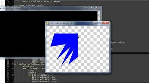 Polygon Smoothing - Interpolation with Bezier Curves - Test 1