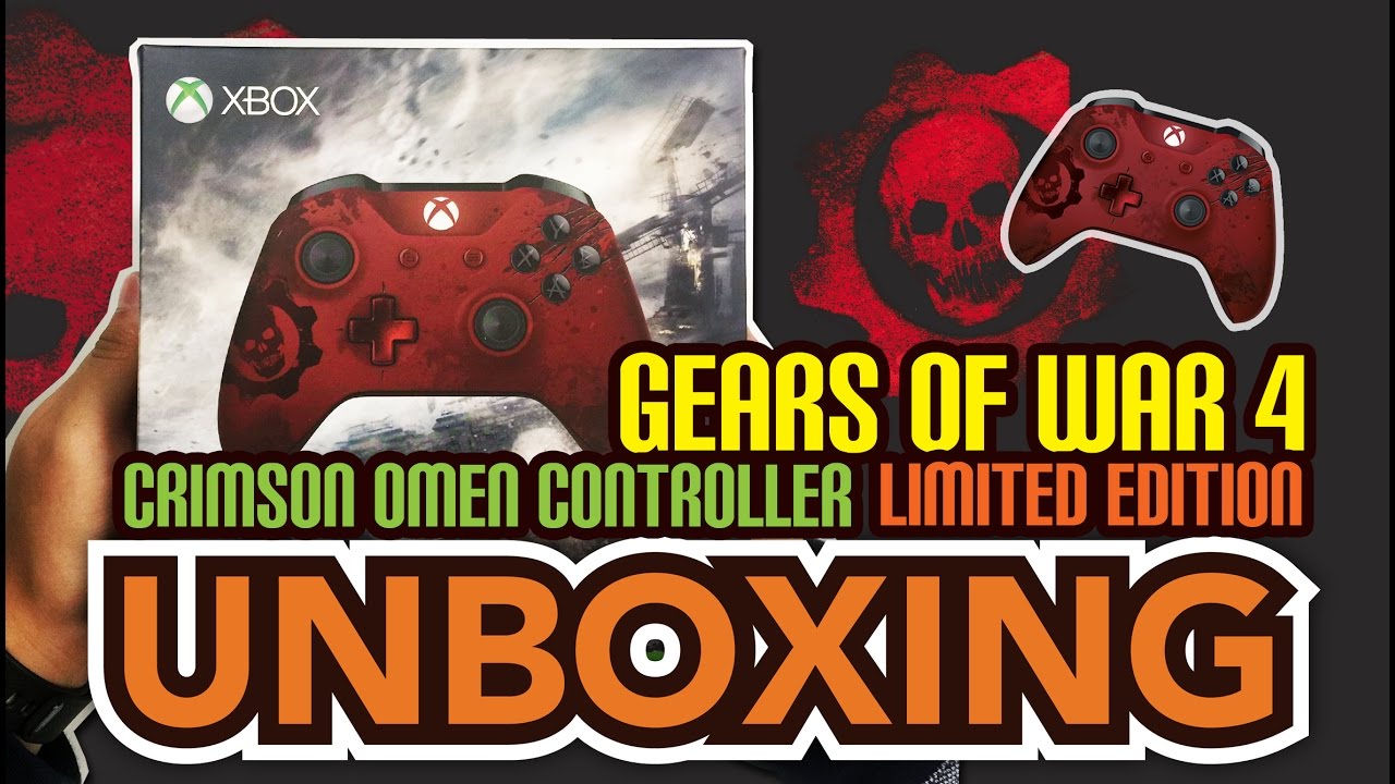 Xbox Wireless Controller – Gears of War 4 Crimson Omen Limited Edition