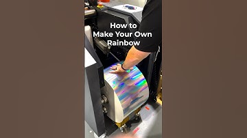 🌈 HOLOGRAPHIC PRINTING 🌈 #rainbow #holographic #stickers #sticker #printing #asmr #asmrsounds