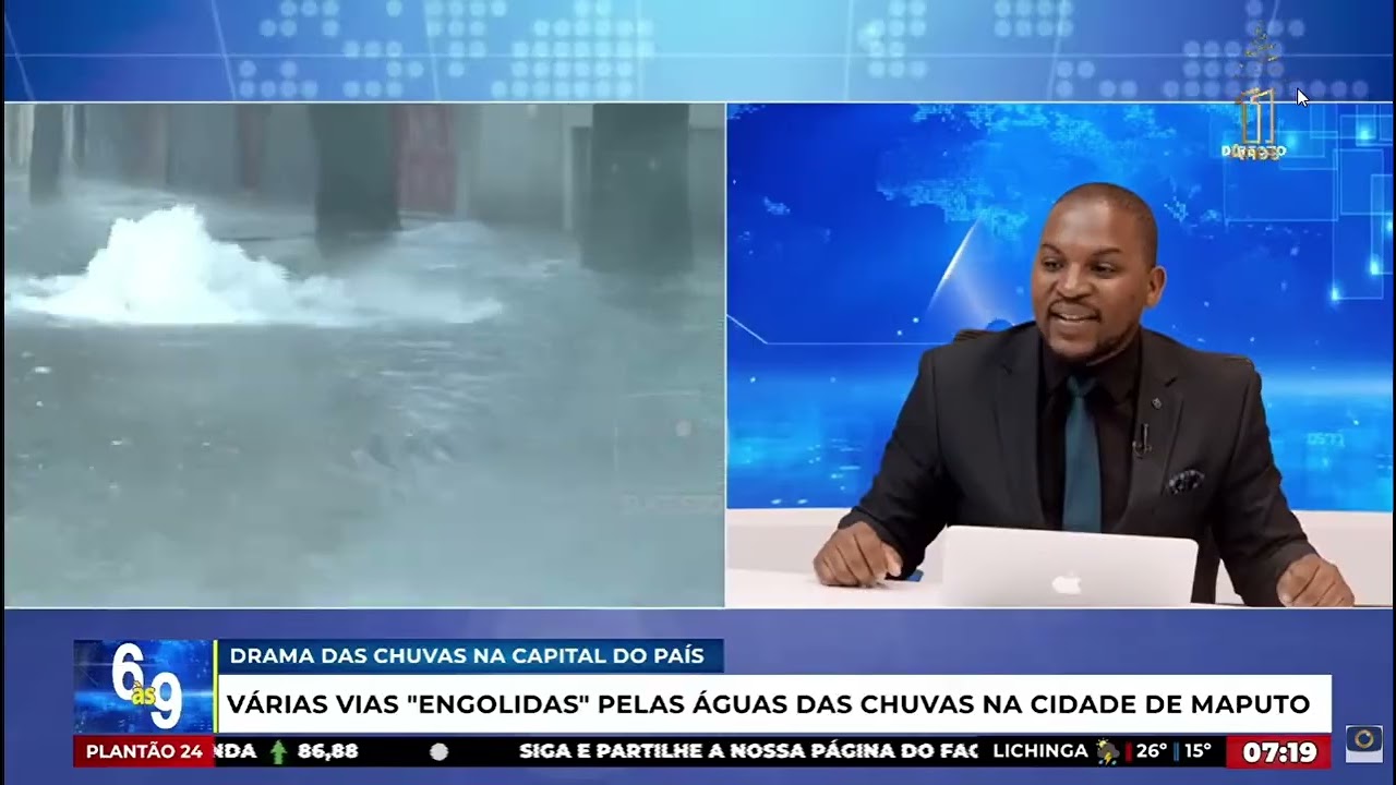 É TANTA ÁGUA QUE A CHUVA JÁ “FERVE” NA CIDADE DE MAPUTO