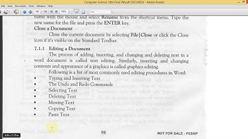 Class 10 Computer Unit 7 Lesson 26 Jun 2020