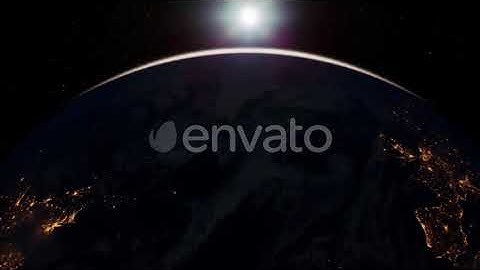 Earth Globe Planet From Space Orbit | Motion Graphics - Envato elements