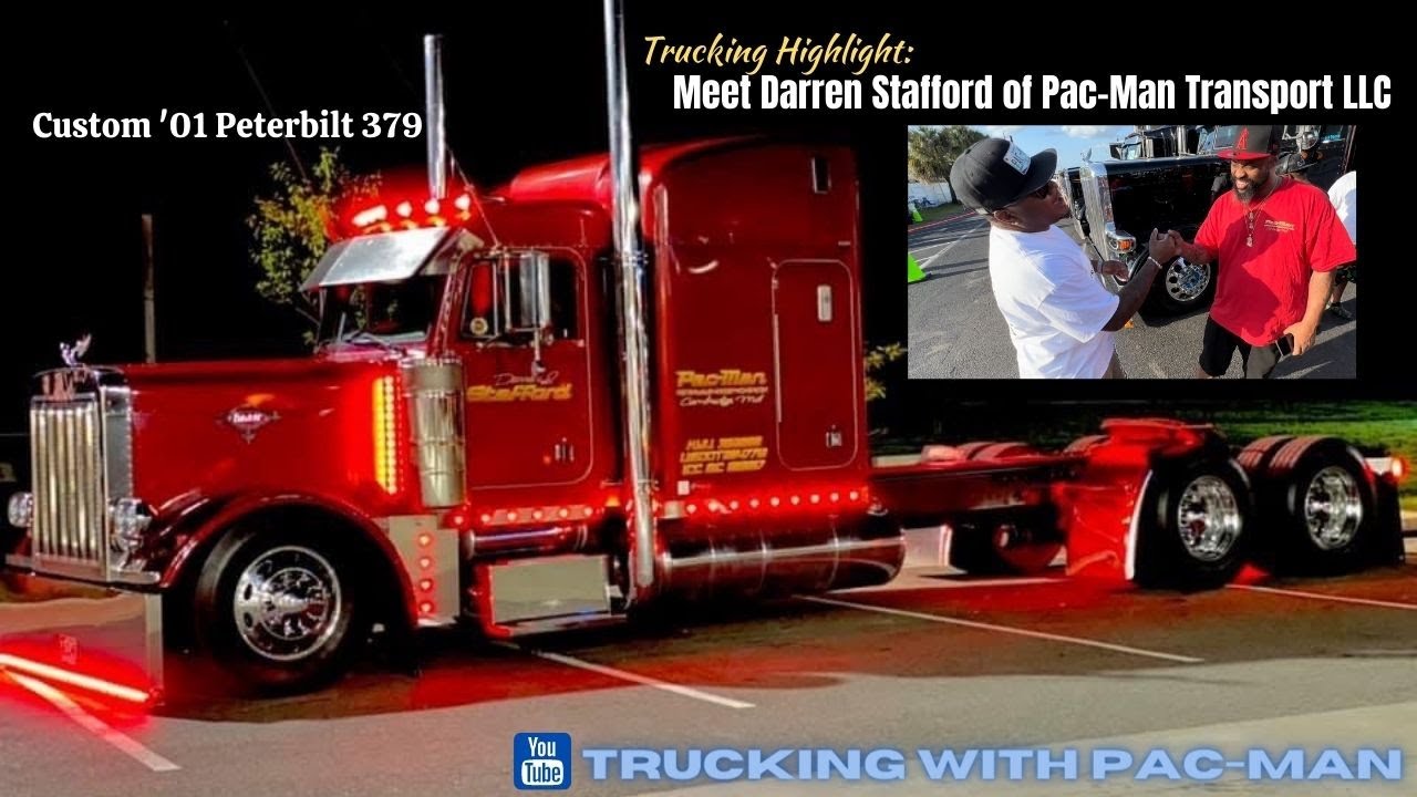 Custom Peterbilt 379 by Darren Stafford of Pac-Man Transport LLC